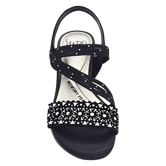 Impo Gatrina Women's Memory Foam Stretch Wedge Sandals, Black Size 8.5M - Picture 3 of 7